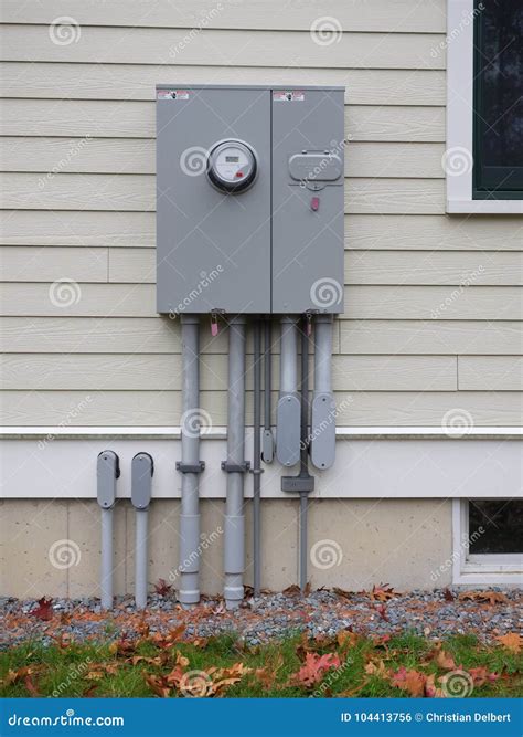 electrical panel box outside|residential outdoor electrical panel.